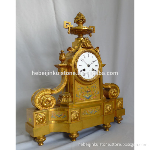 bronze standing clock
